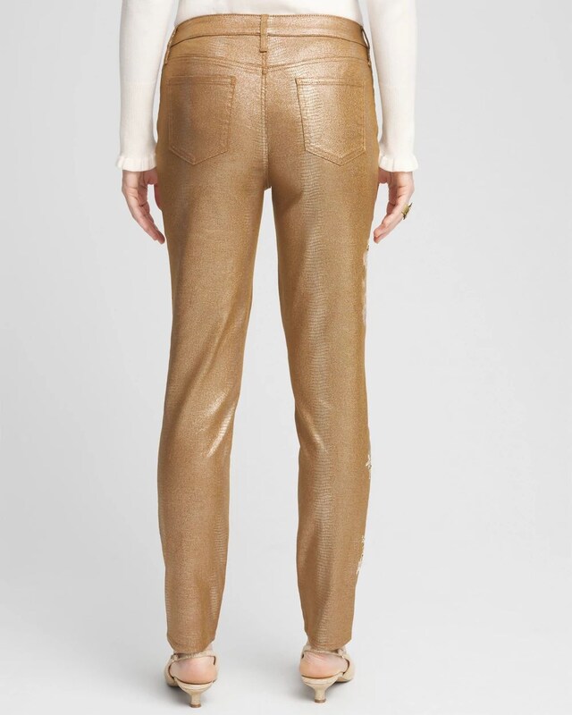 Girlfriend Coated Ankle Jeans - image 3